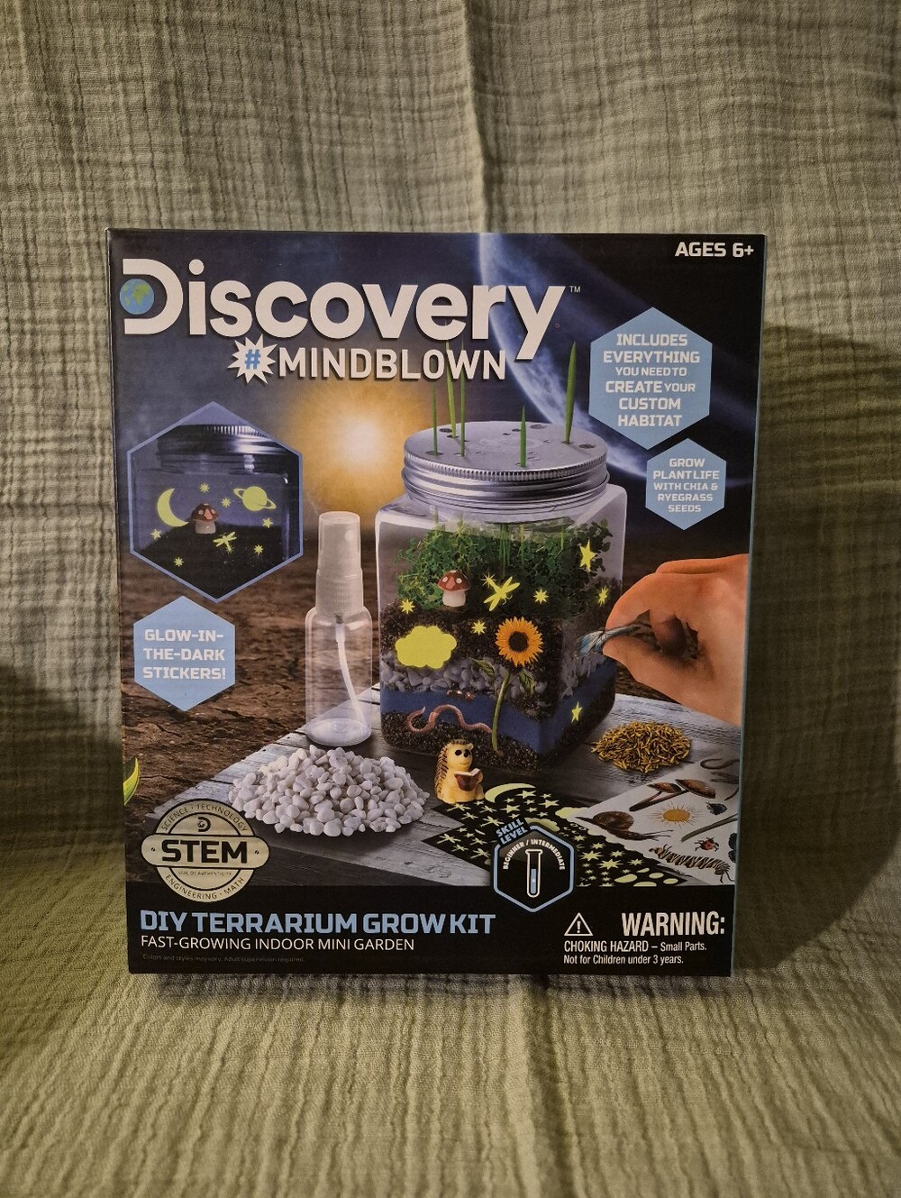 Discovery Mindblown DIY Terrarium Grow Kit - Blue and Green - A